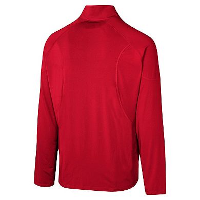 Men's Red Tampa Bay Buccaneers Grind Iron Quarter-Zip Top