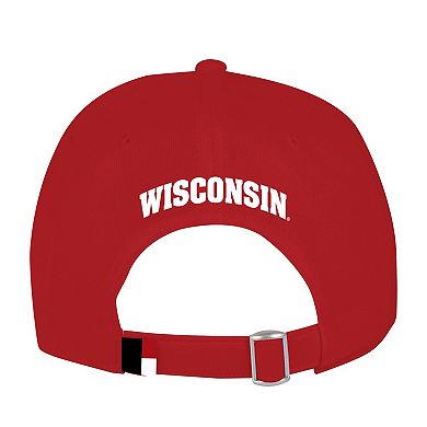 Men's Under Armour Red Wisconsin Badgers Sideline Blitzing Accent Adjustable Hat