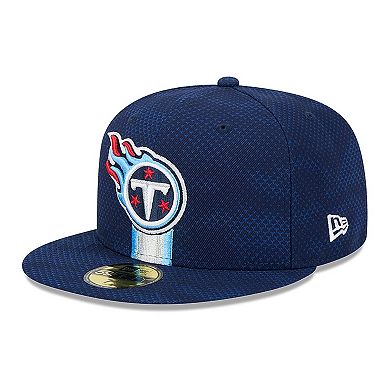 Men's New Era Navy Tennessee Titans 2024 Sideline 59FIFTY Fitted Hat