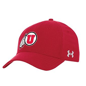 Men's Under Armour Red Utah Utes Sideline Performance Flex Hat