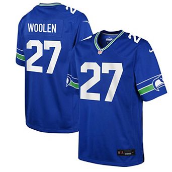 Youth Nike Tariq Woolen Royal Seattle Seahawks Alternate Player Game Jersey