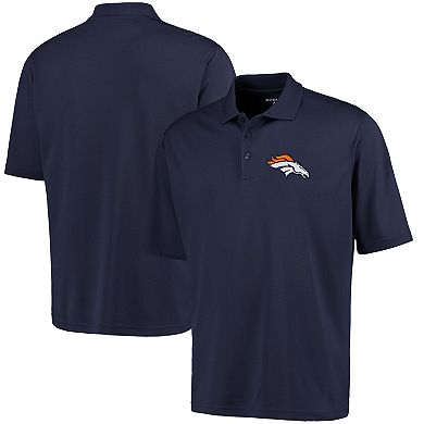 Antigua Denver Broncos Pique Xtra-Lite Polo - Navy