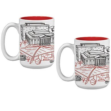 Georgia Bulldogs 15oz. Campus Line Art Coffee Mug Two-Pack