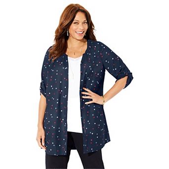 Catherines Women's Plus Size Petite Uptown Tunic Blouse