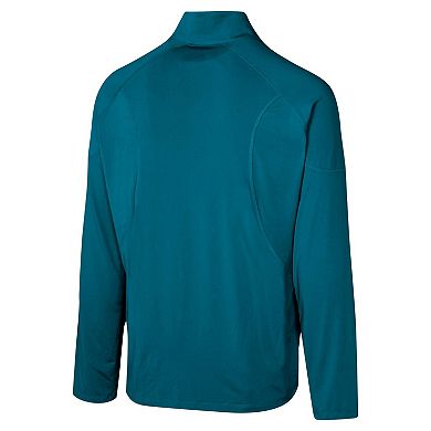 Men's Teal Jacksonville Jaguars Grind Iron Quarter-Zip Top
