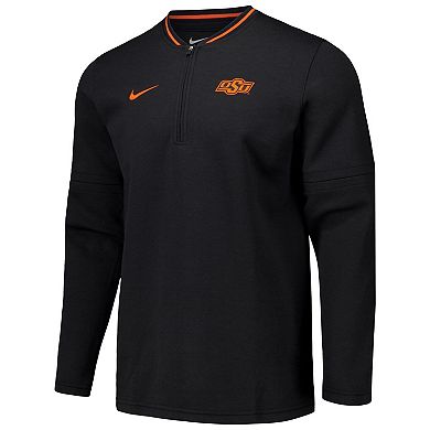 Men's Nike Black Oklahoma State Cowboys Coaches Quarter-Zip Jacket