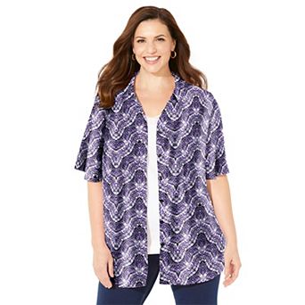 Catherines Women's Plus Size Petite Timeless Short Sleeve Blouse