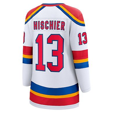 Women's Fanatics Nico Hischier White New Jersey Devils Captain Patch Special Edition 2.0 Breakaway Player Jersey