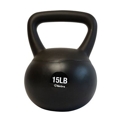 Bintiva Sea And Iron Sand Filled Kettlebells - 3pc Set Of 15lb, 20lb, 25lb
