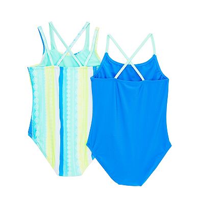Girls 4-16 Catalina Swimwear 2-Pack One-Piece Swimsuit Set
