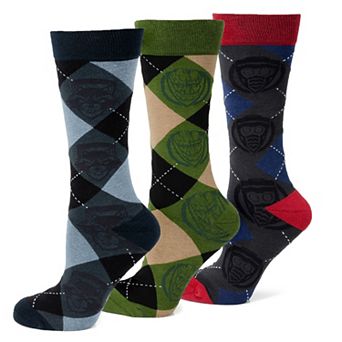 Guardians Of The Galaxy Argyle Sock 3 Pack