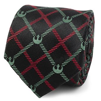 Rebel Red/green Plaid Men's Tie