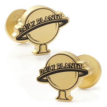 Daily Planet Gold Cufflinks