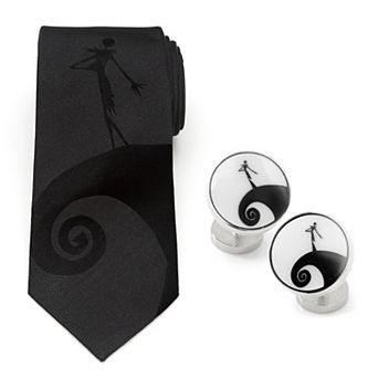 Jack Skellington Necktie And Cufflinks Gift Set