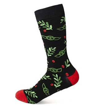 Grogu Holiday Black Socks