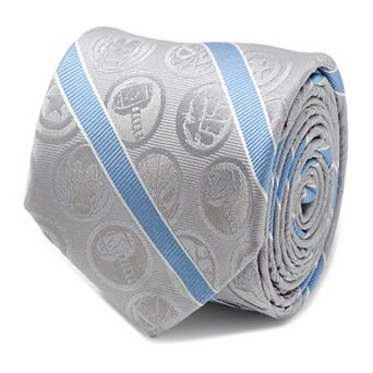 Marvel Comics Gray And Blue Stripe Men's Tie