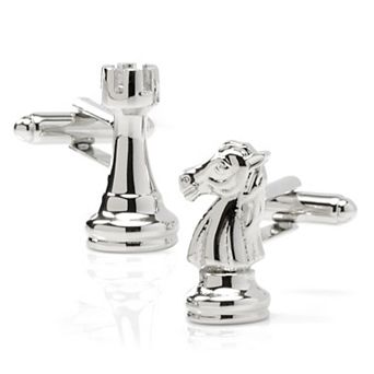 Knight And Rook Chess Piece Cufflinks