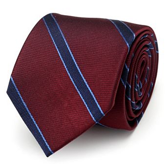 The Phillip Tie (burgundy Stripe Men's Tie)