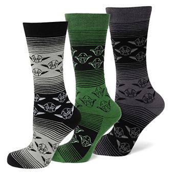 Yoda Ombre Stripe Sock 3 Pack Gift Set