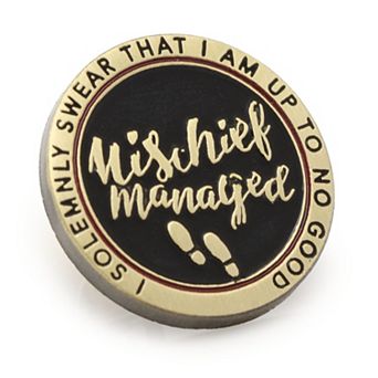Mischief Managed Gold Lapel Pin