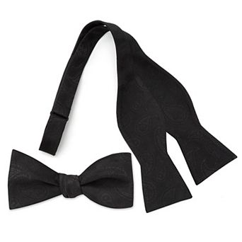 Vader Paisley Black Men's Bow Tie