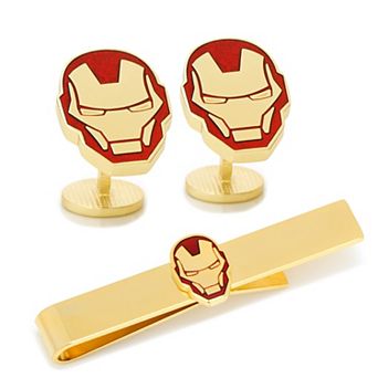 Iron Man Cufflinks And Tie Bar Gift Set