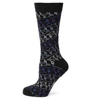 Grogu Outline Black Men's Sock