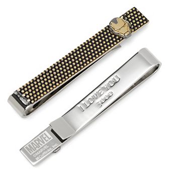Iron Man "i Love You 3000" Textured Hidden Message Tie Bar