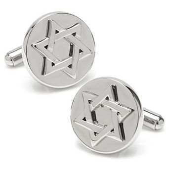 Star Of David Stainless Steel Cufflinks