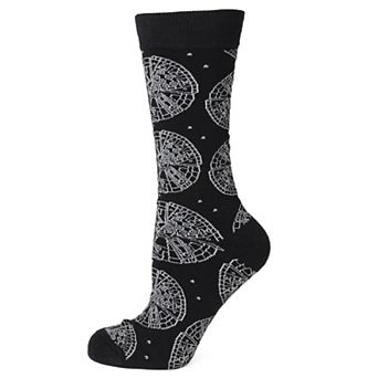 Millennium Falcon Blueprint Black Men's Socks