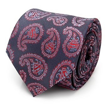 Red And Blue Superman Paisley Tie