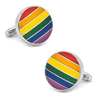 Rainbow Stripe Cufflinks