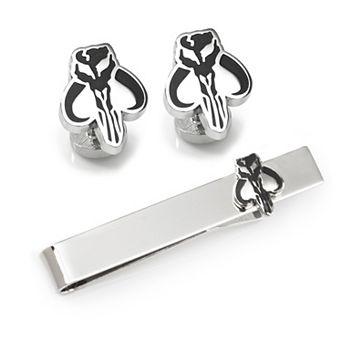 The Mandalorian Cufflinks And Tie Bar Gift Set
