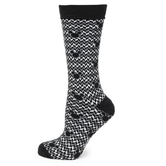 Mickey Silhouette Chevron Black Men's Socks