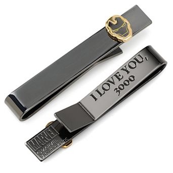 Iron Man "i Love You 3000" Gunmetal Hidden Message Tie Bar