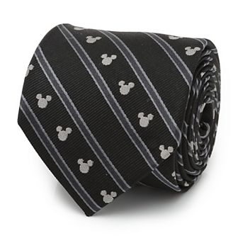 Mickey Mouse Stripe Black Men's Tie