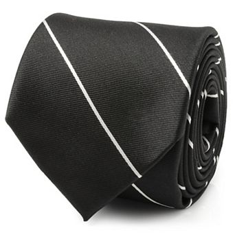 Classic Black Striped Silk Men's Tie