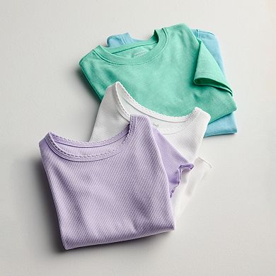 Girls 4-12 Jumping Beans® Lettuce Edge Ribbed T-Shirt