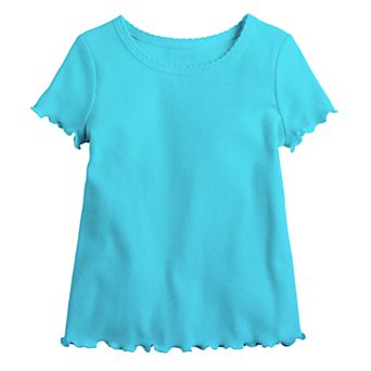 Girls 4-12 Jumping Beans® Lettuce Edge Ribbed T-Shirt