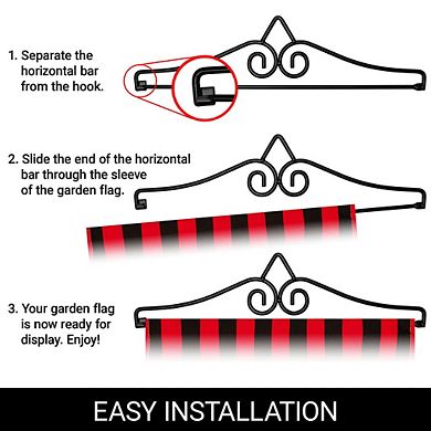 G128 Combo Set: Garden Flag Hanger And Happy Valentine's Day Love 4 Gnomes In Truck 12"x18"