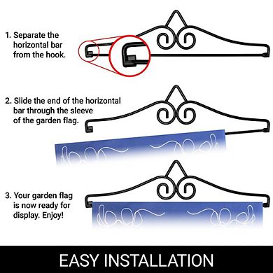G128 Combo Set: Garden Flag Hanger And Garden Flag Mama To Mommy To Mom To Bruh 12"x18"