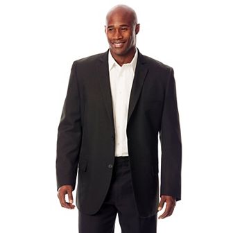 Kingsize Men's Big & Tall Easy Movement Two-button Jacket