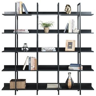 Merax 5 tier Vintage Bookcase Open Bookshelf