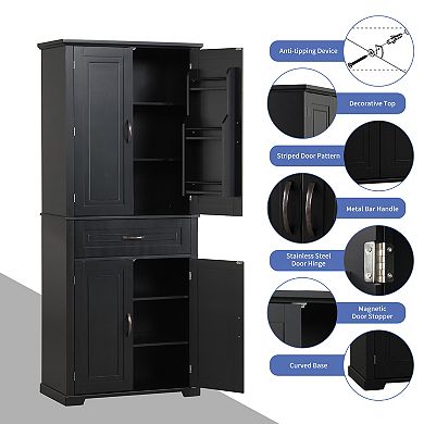 Merax Bathroom Cabinet With Multiple Storage