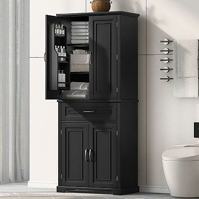 Merax Bathroom Cabinet With Multiple Storage