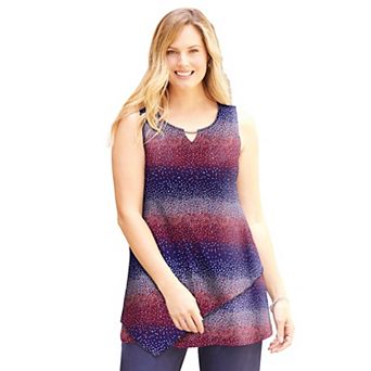 Catherines Women's Plus Size Monterey Mesh Tank