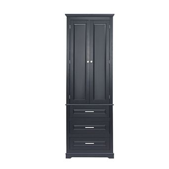 Merax Bathroom Cabinet With Three Drawers