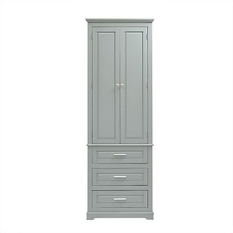 Merax Bathroom Cabinet With Three Drawers