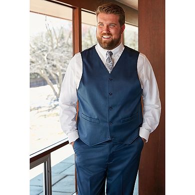 Kingsize Men's Big & Tall Ks Signature Collection Easy Movement 5-button Suit Vest