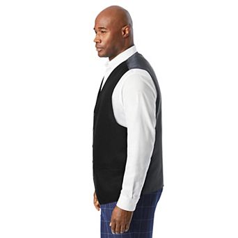 Kingsize Men's Big & Tall Ks Signature Collection Easy Movement 5-button Suit Vest